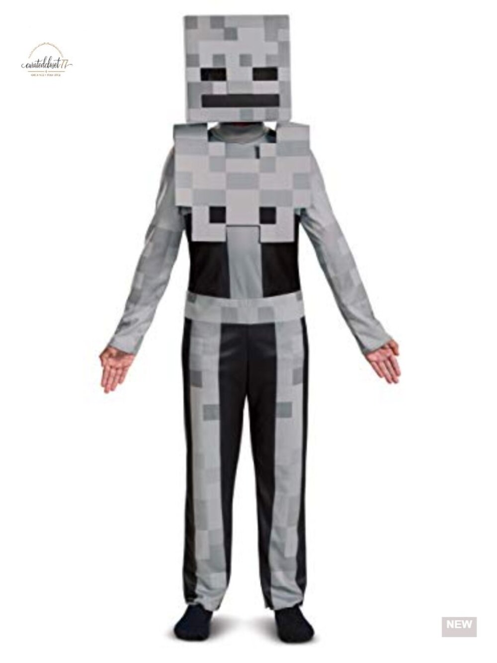 Minecraft Skeleton Costume Kids Boys Girls Officially Licensed Halloween Cosplay